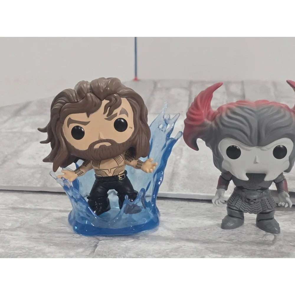 Lot of‎ 4 Funko Pop! Justice League Steppenwolf Aquaman Lex Luthor Plasticman